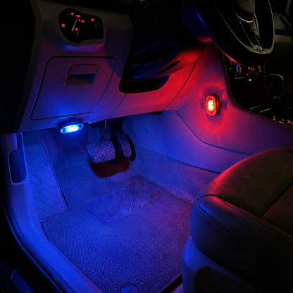 Arabada kullanılan CarGlow RGB ambiyans mini LED ışık
